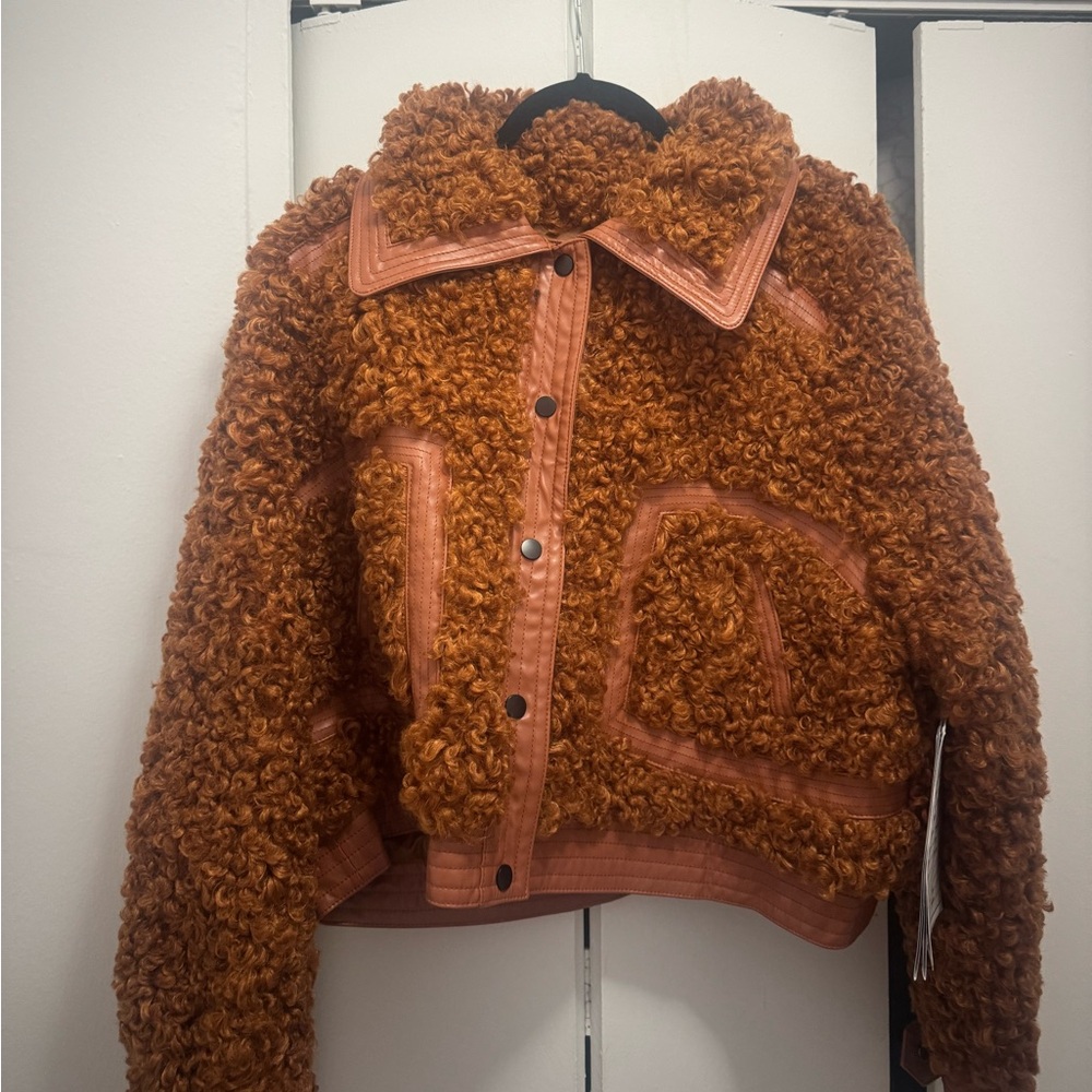 Fashion to Figure Brown Textured Jacket